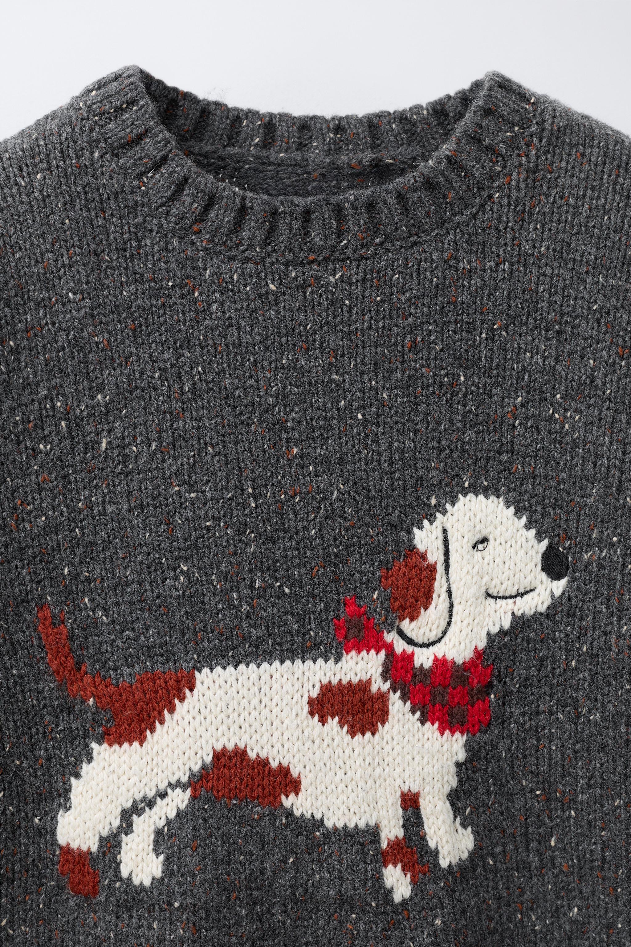DACHSHUND JACQUARD KNIT JUMPER